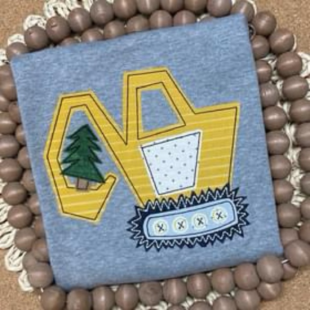 Made to Order Appliqué Excavator with Tree shirt